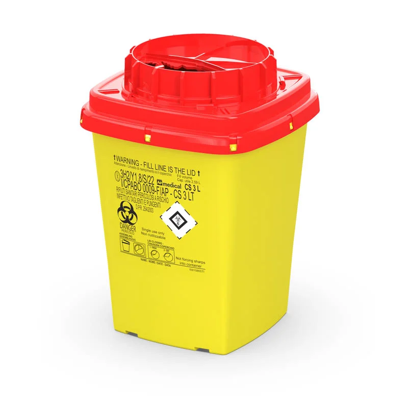 Badella - tűgyűjtő - CS 3L, sárga-piros