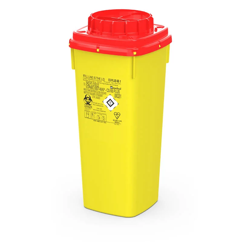 Badella - tűgyűjtő - CS 6L, sárga-piros