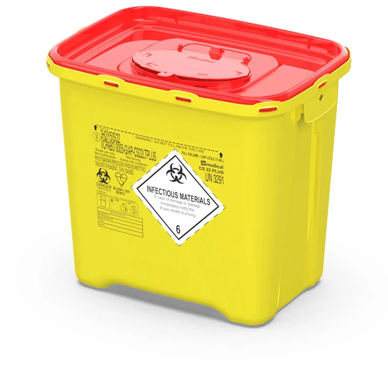 Badella - tűgyűjtő - CS PLUS 22L, sárga-piros