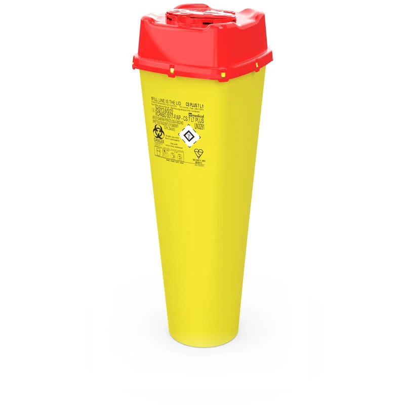 Badella - tűgyűjtő - CS PLUS 7L, sárga-piros