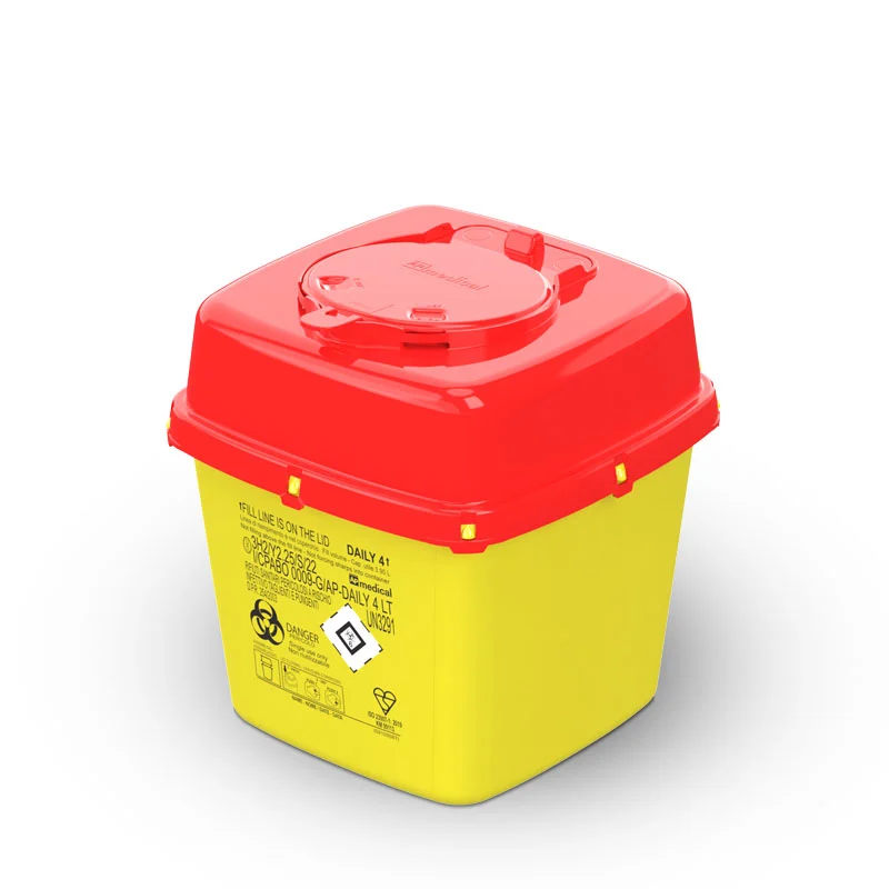 Badella - tűgyűjtő - DAILY 4L, sárga-piros