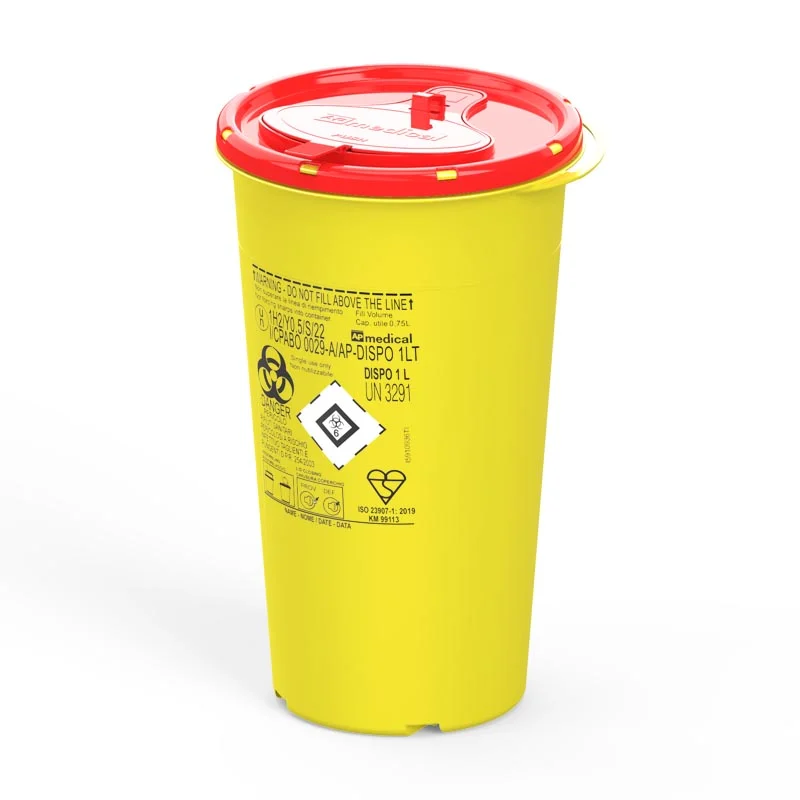 Badella - tűgyűjtő - DISPO 1L, sárga-piros