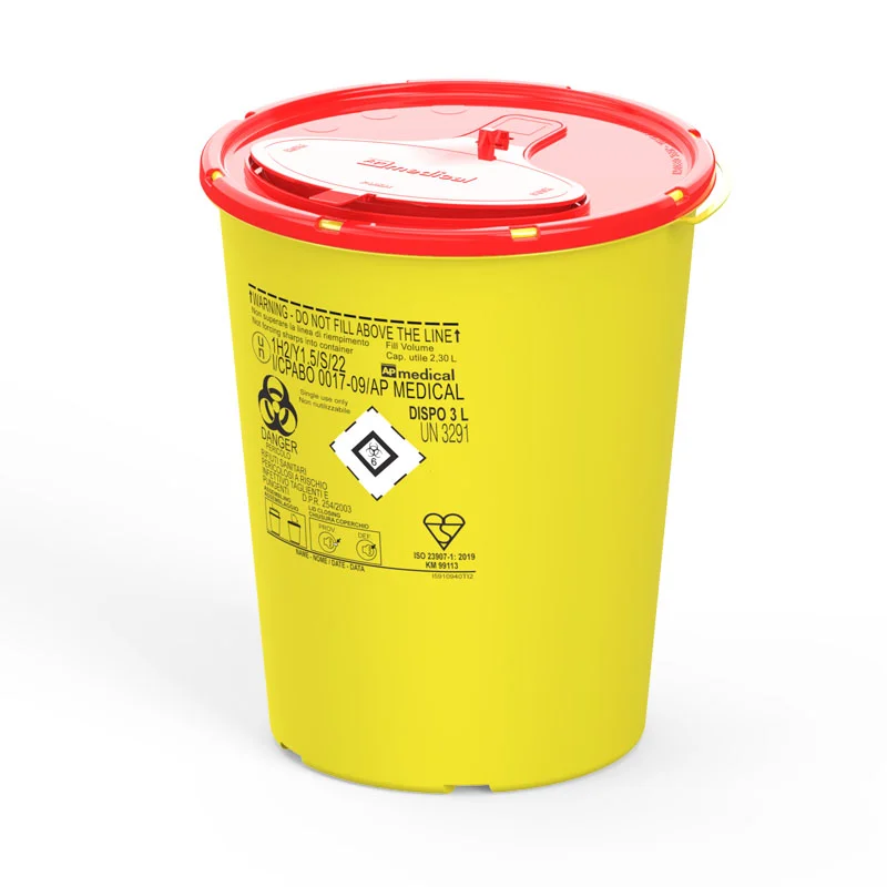 Badella - tűgyűjtő - DISPO 3L, sárga-piros