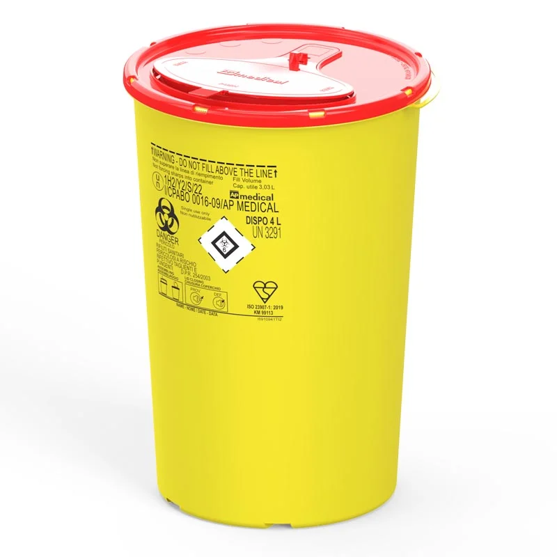 Badella - tűgyűjtő - DISPO 4L, sárga-piros