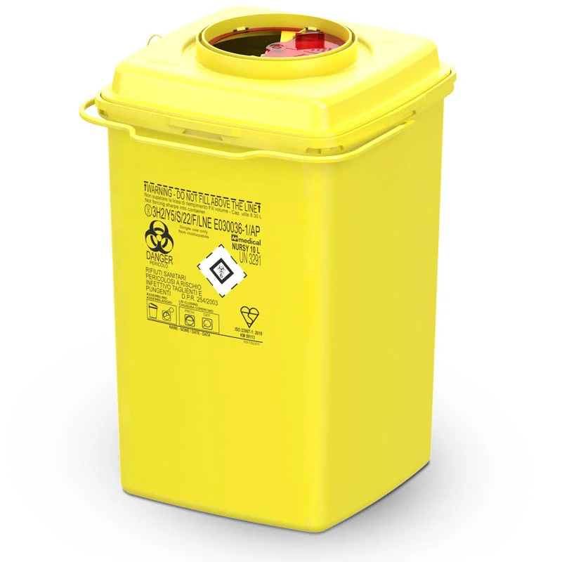 Badella - tűgyűjtő - NURSY 10L, sárga-piros