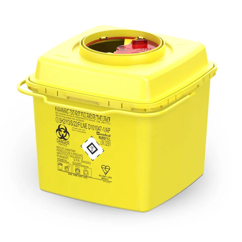 Badella - tűgyűjtő - NURSY 5L, sárga-piros